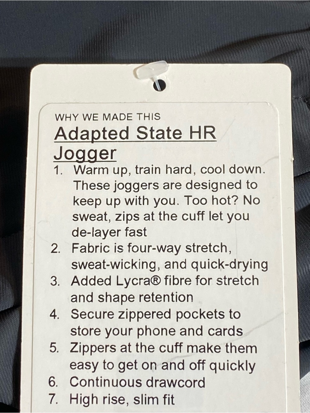 lululemon athletica Adapted State Grey Joggers - Picture 4 of 5